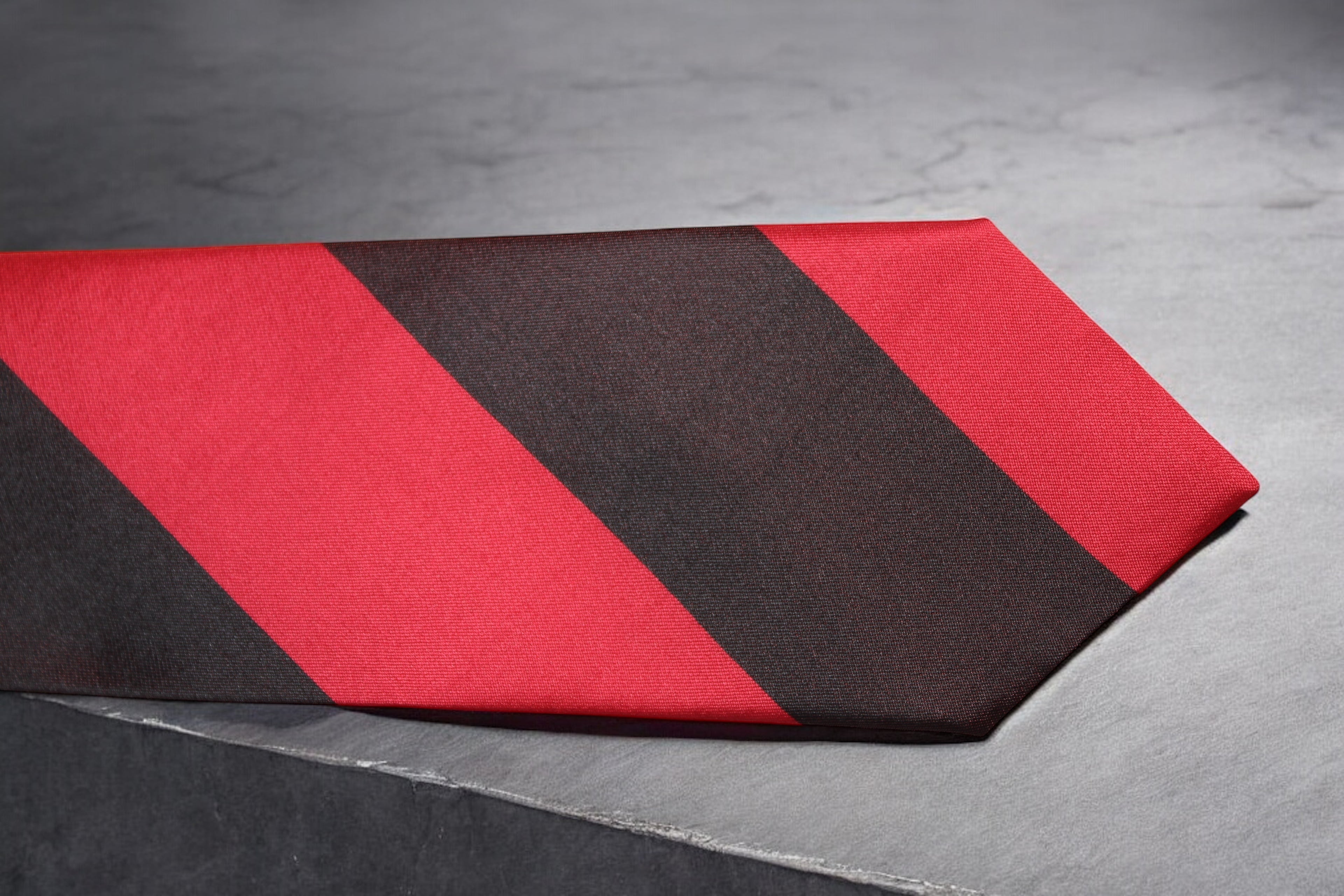 Red Maroon Classic Stripes Tie