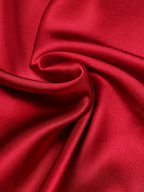 Red Solid Pocket Square
