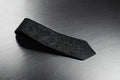 Elegant Black Self Paisley Tie