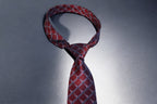 Maroon and Navy Checkered Tie – Classic Plaid Elegance