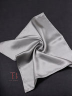 Grey Solid Pocket Square