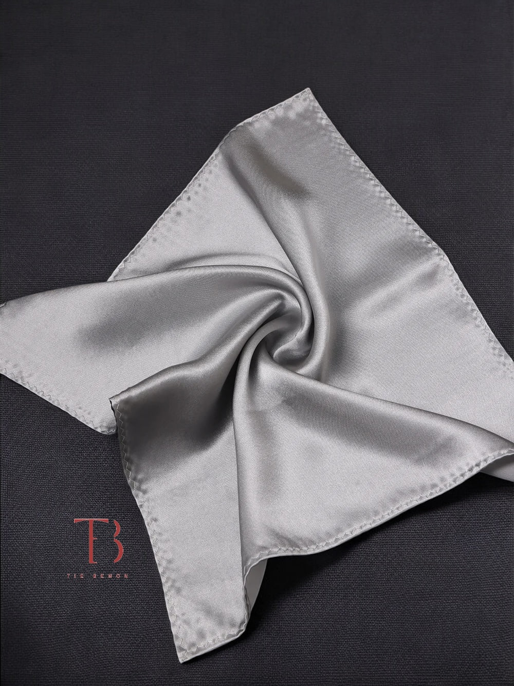 Grey Solid Pocket Square