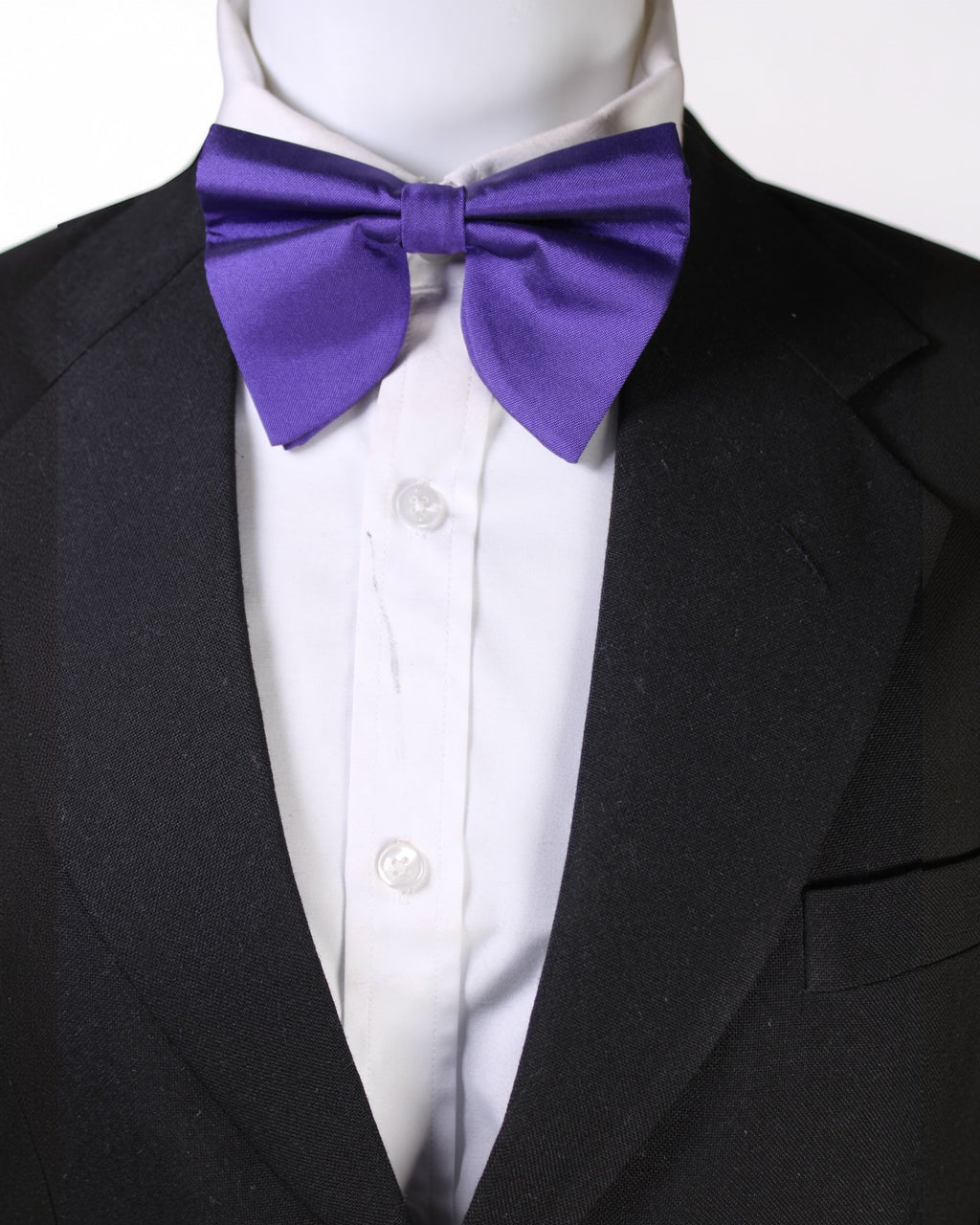 Royal Purple Microsilk Bow Tie for Men