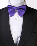 Royal Purple Microsilk Bow Tie for Men