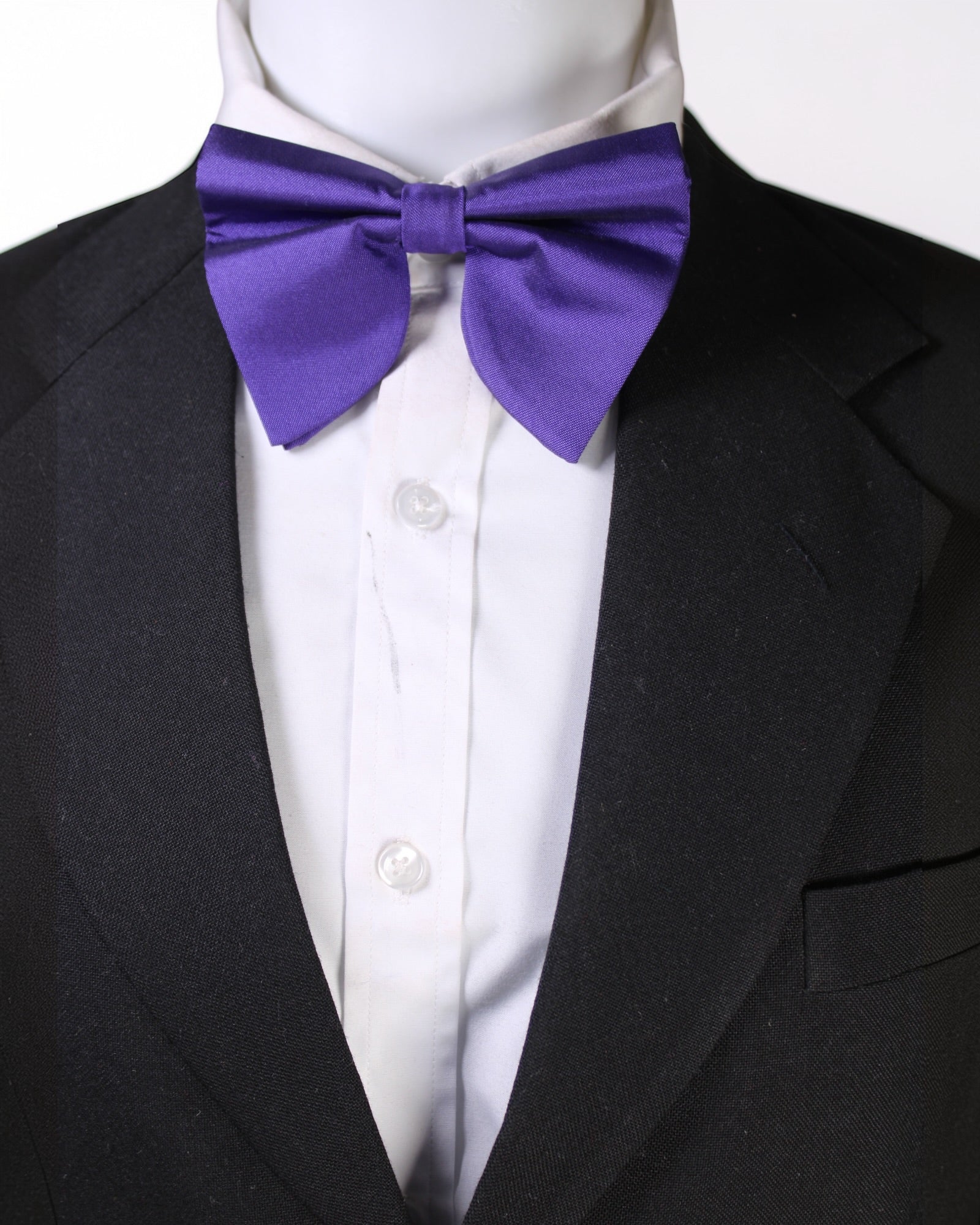 Royal Purple Microsilk Bow Tie for Men