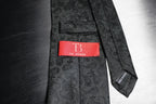 Elegant Black Self Paisley Tie