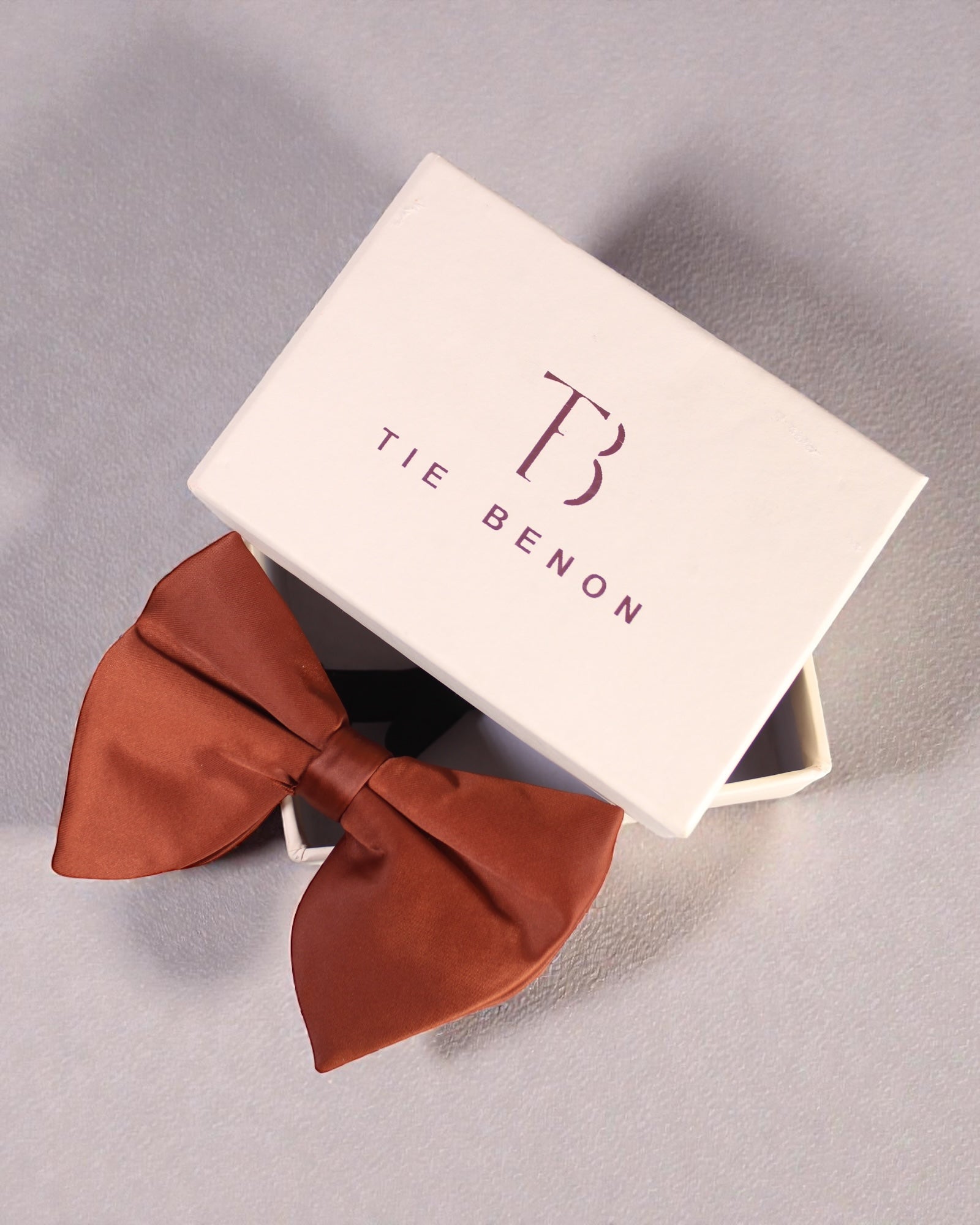 Burnt Orange Satin Bow Tie for Men