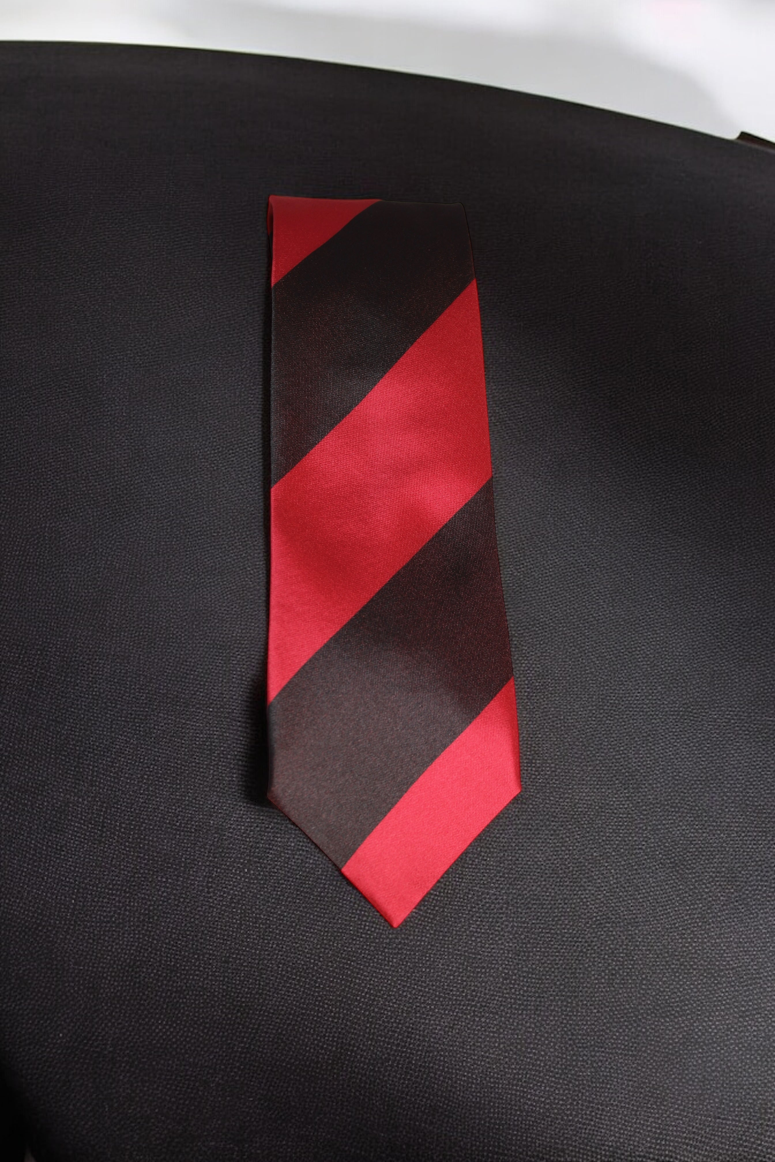 Red Maroon Classic Stripes Tie