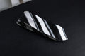 Classic Black & White Stripes Tie
