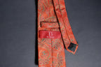 Bold Orange & Gold Paisley Tie