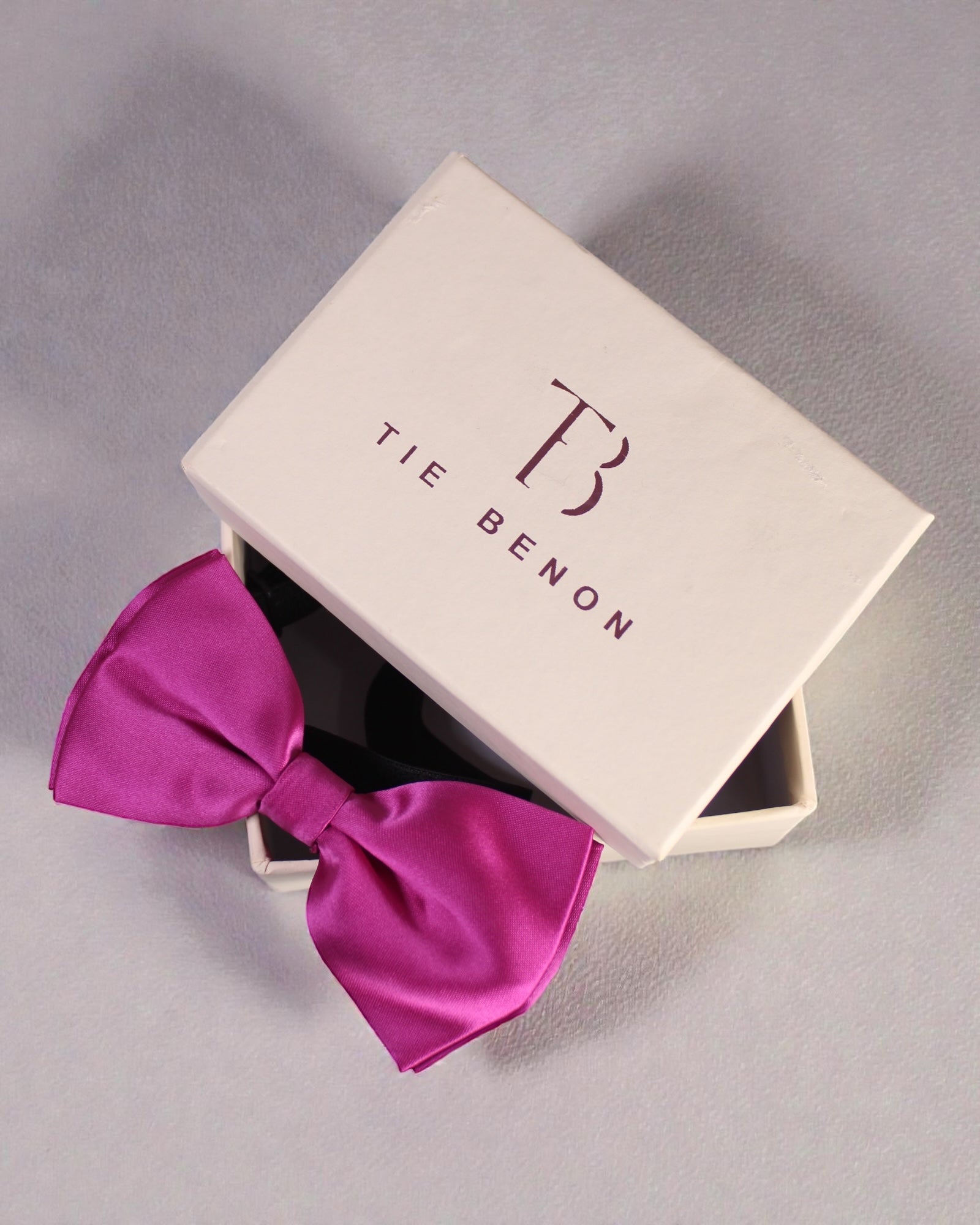 Hot Pink Solid Double Layered Bowtie