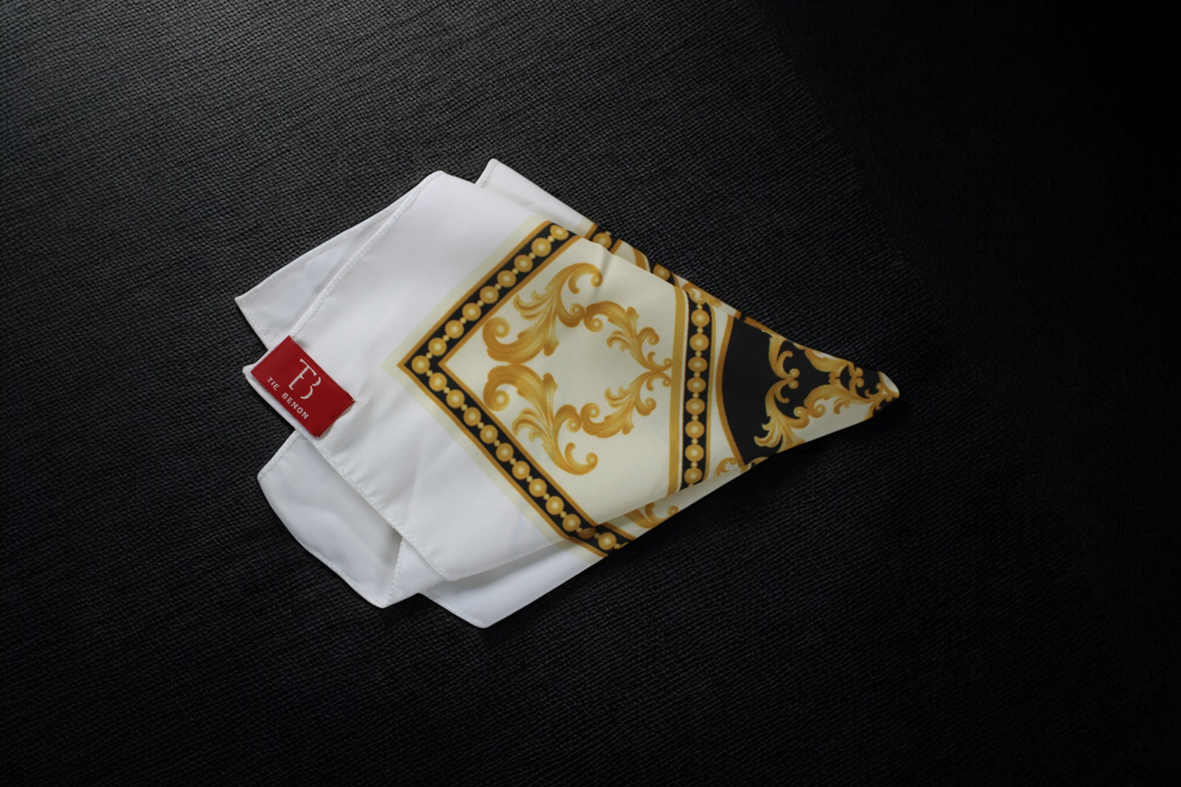 Luxury Gold Baroque Pocket Square