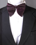 Wine Maroon Satin Bow Tie for Men