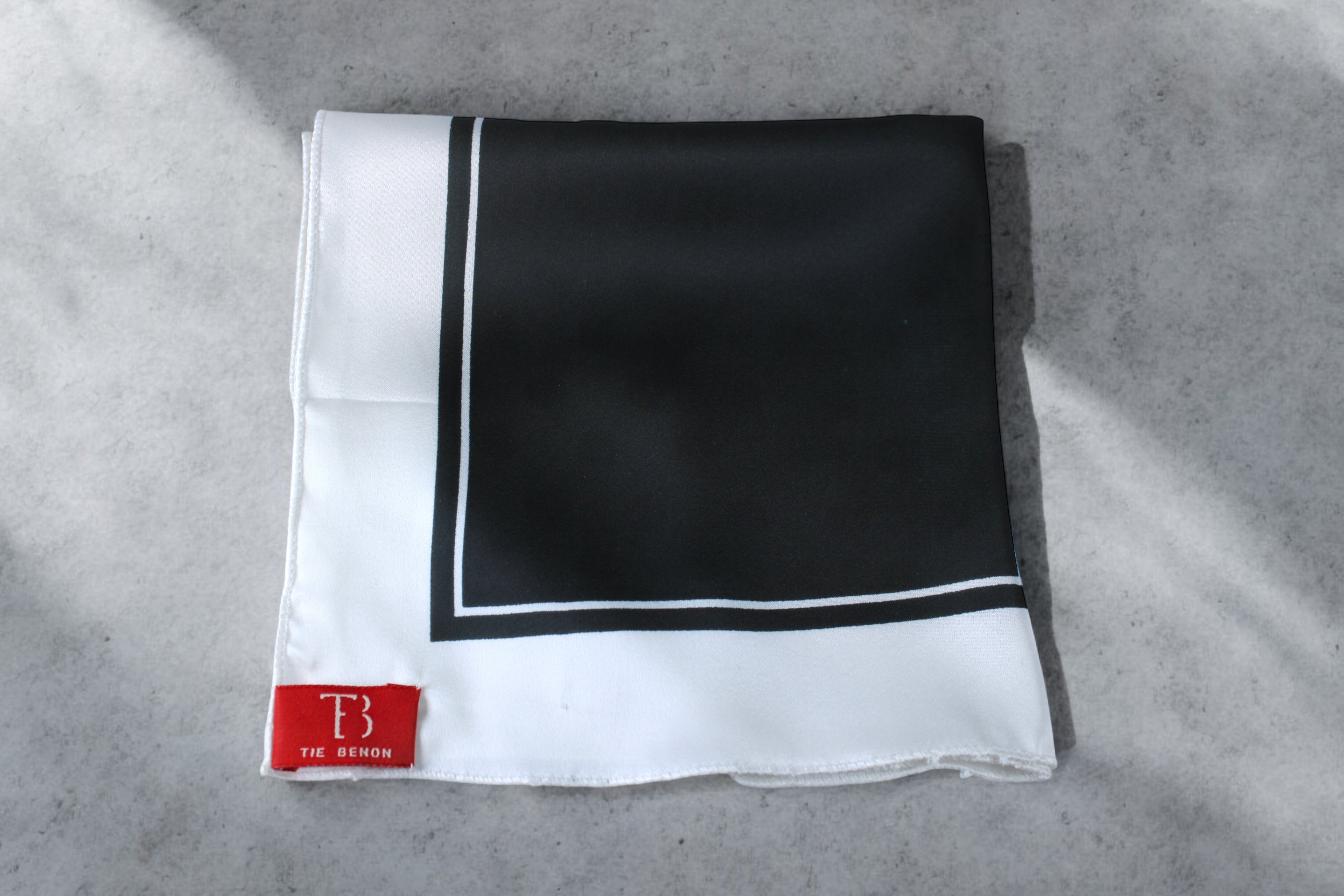 Multi Pattern Print Black n White Pocket Square