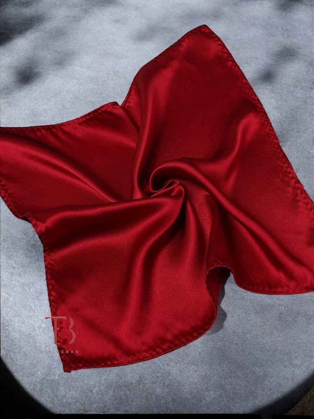 Maroon Solid Pocket Square