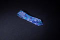 Multicolor Blue Floral Tie with Pocket Square