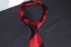 Red Maroon Classic Stripes Tie