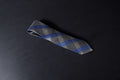Elegant Gray & Blue Striped Microsilk Tie
