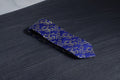 Royal Blue & Gold Swirl Tie