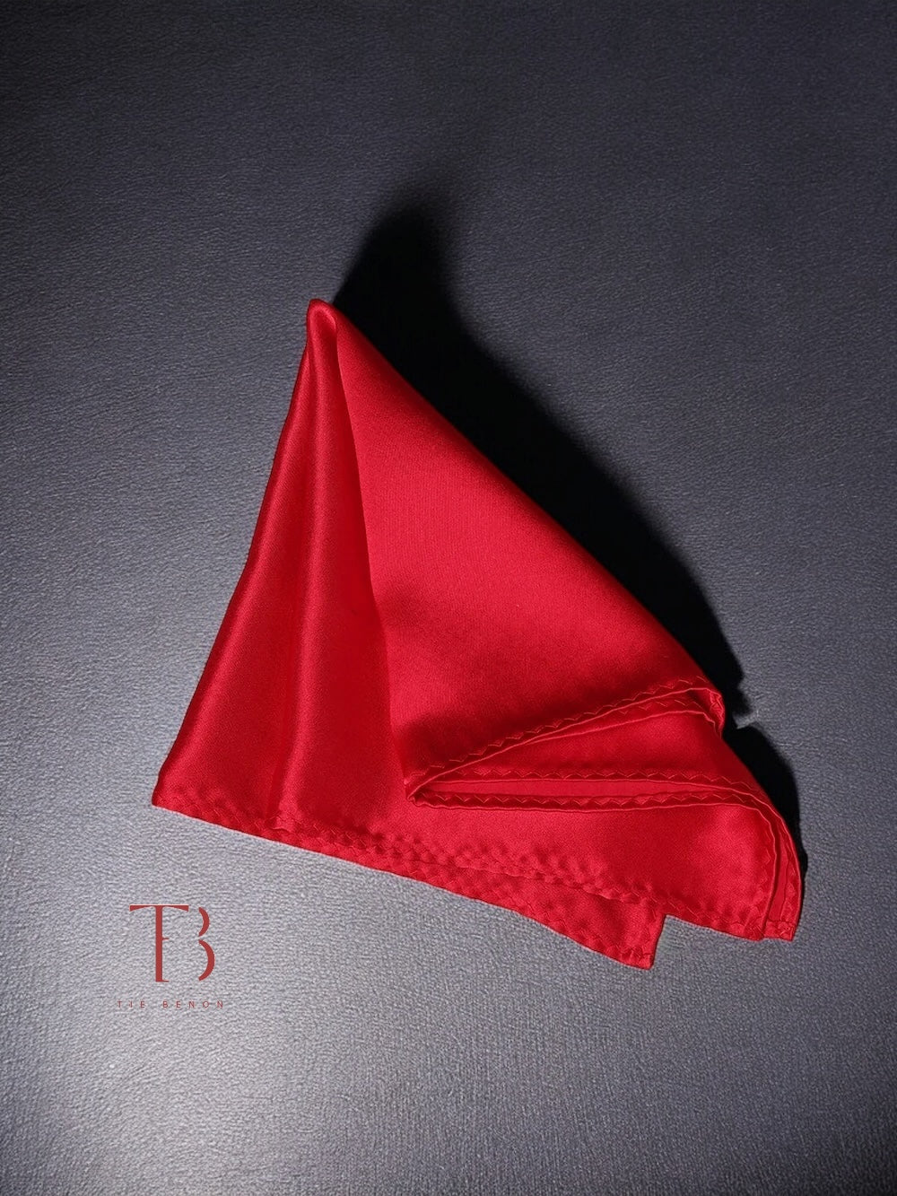 Red Solid Pocket Square