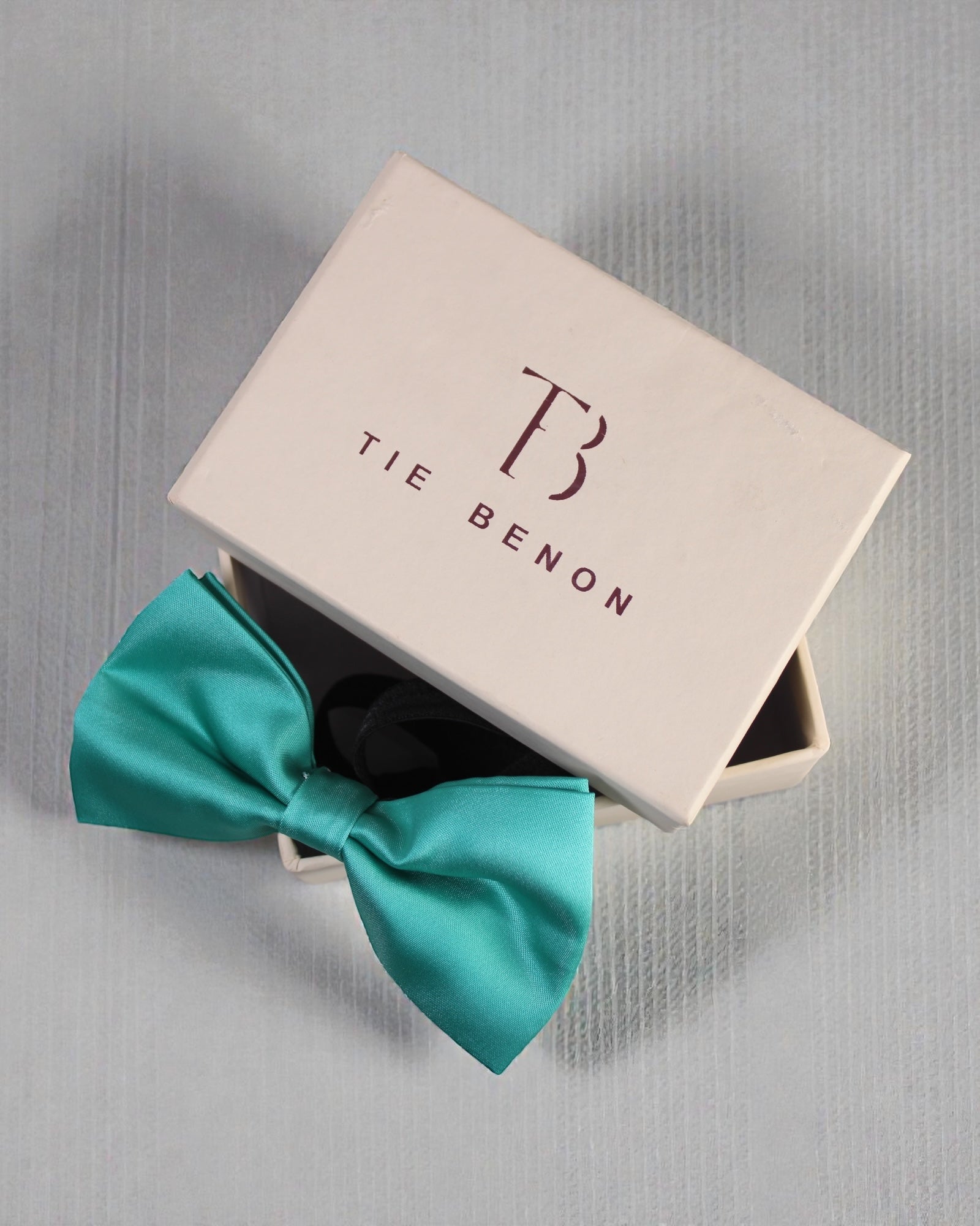 Sea Green Solid Double Layered Bowtie