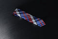 Classic Checkered Red,Blue & Gray Plaid Tie