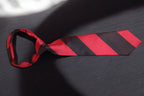Red Maroon Classic Stripes Tie