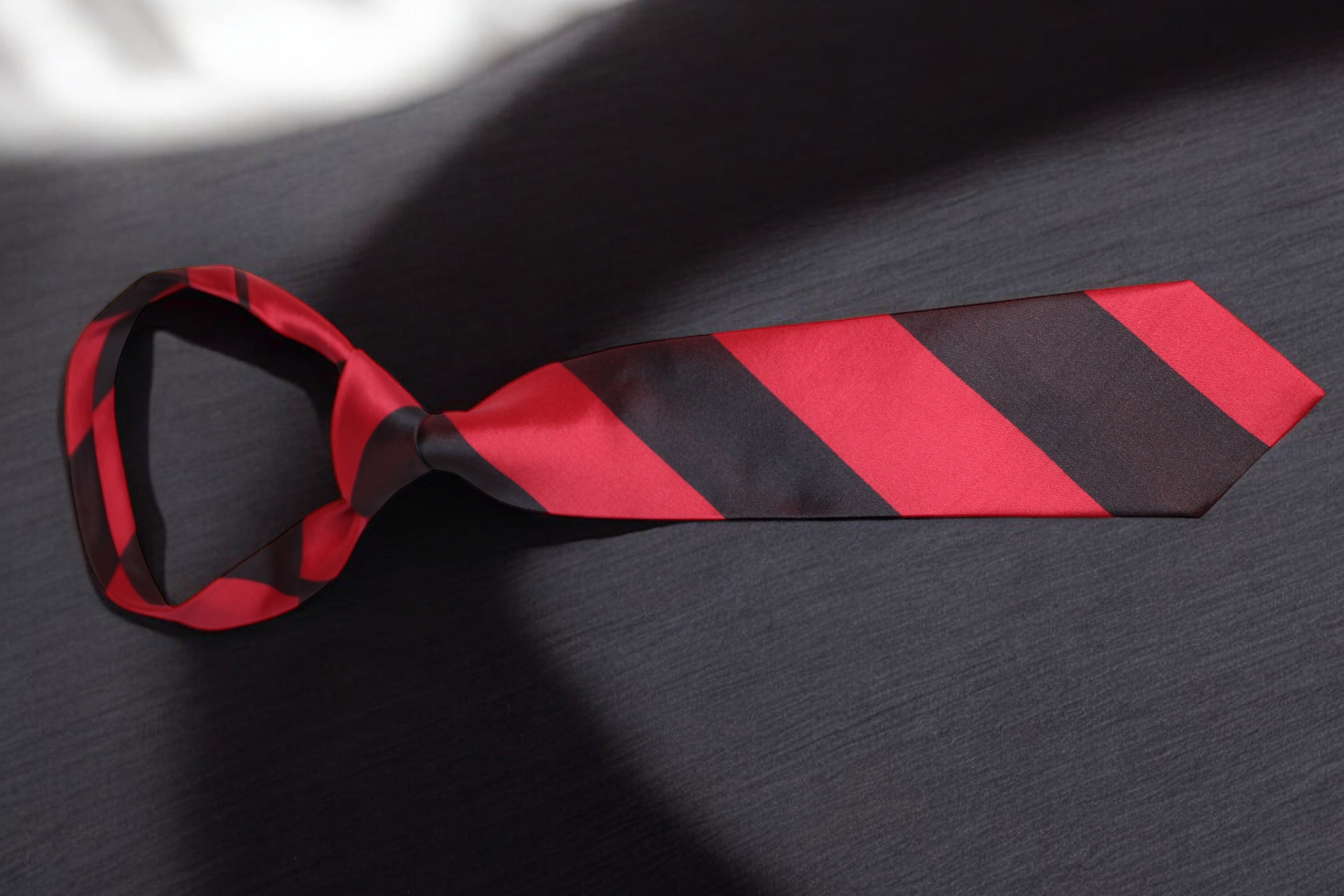 Red Maroon Classic Stripes Tie