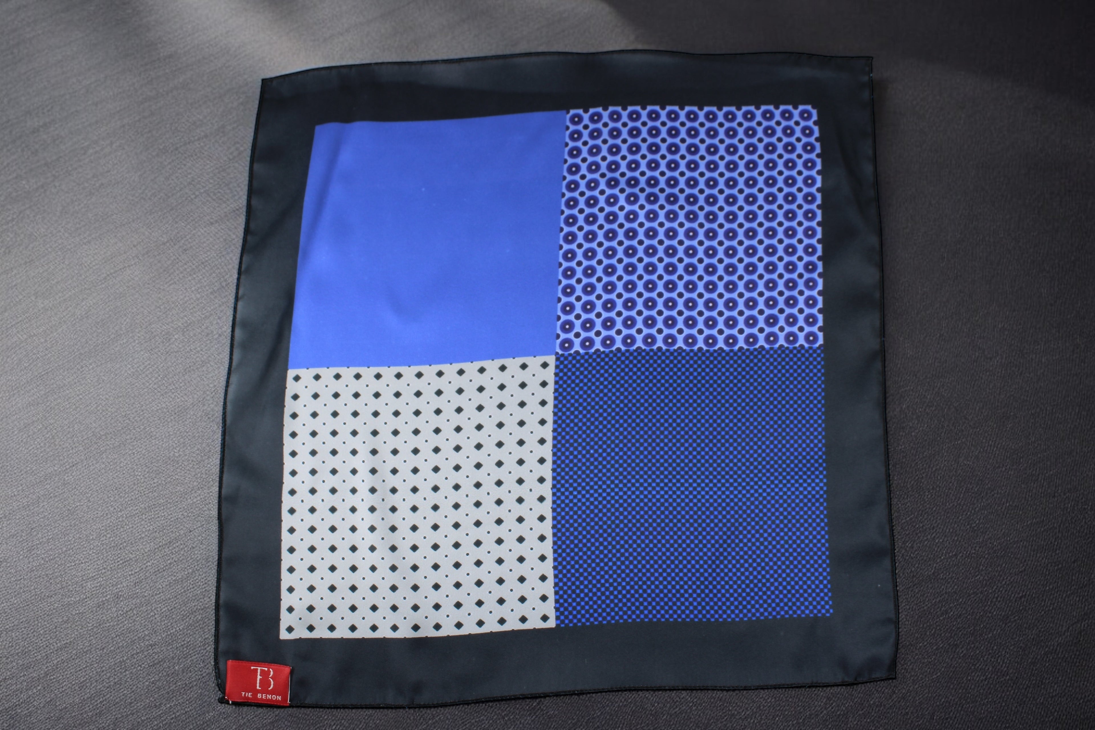 Multi Pattern Print Pocket Square