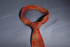 Bold Orange & Gold Paisley Tie