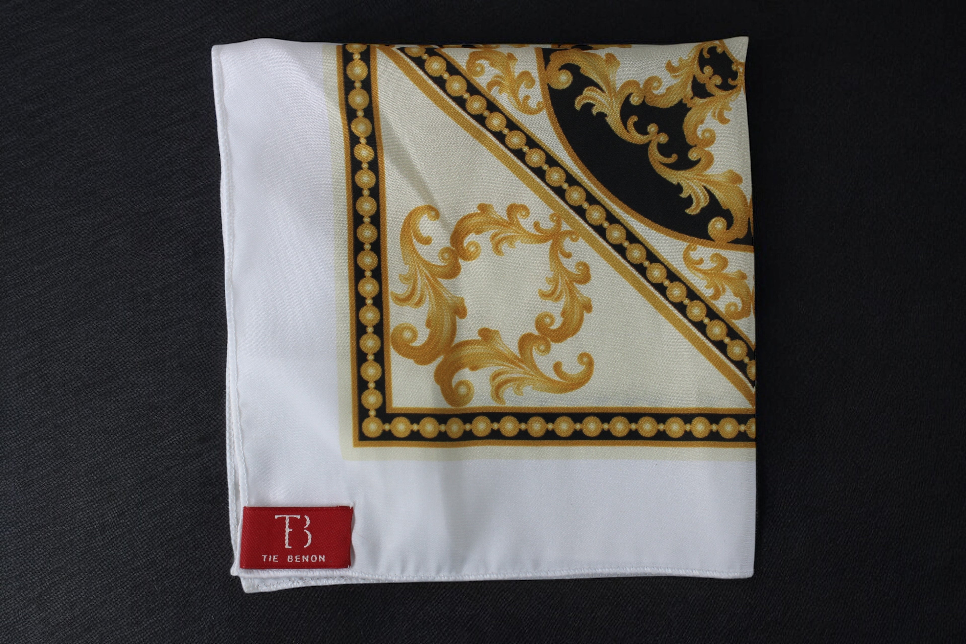 Luxury Gold Baroque Pocket Square