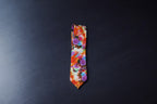 Vibrant Artistic Multicolor Tie with Pocket Square