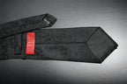 Elegant Black Self Paisley Tie