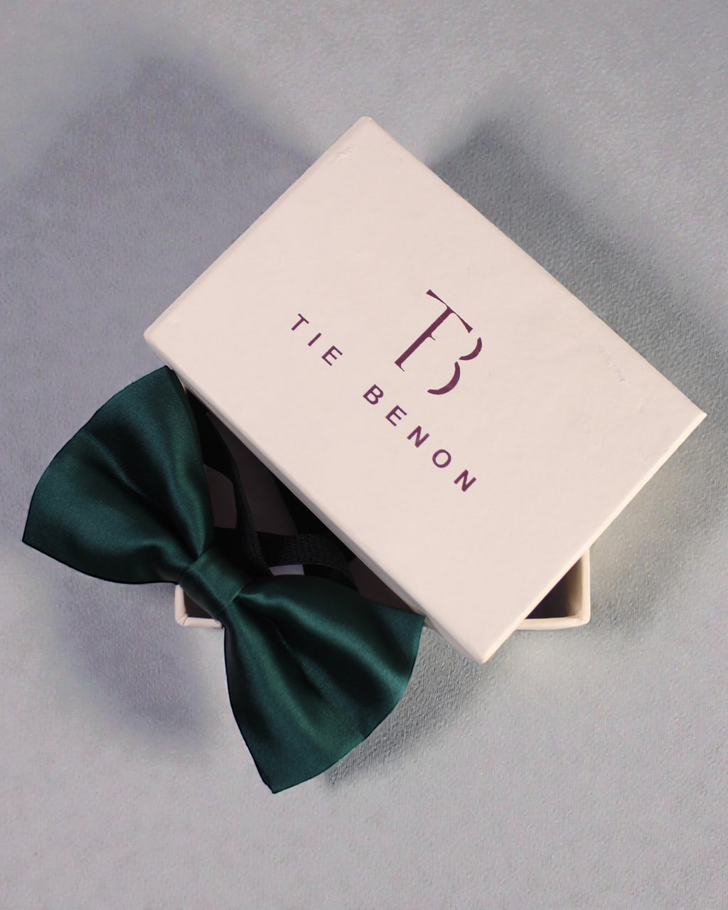 Dark Green Solid Double Layered Bowtie