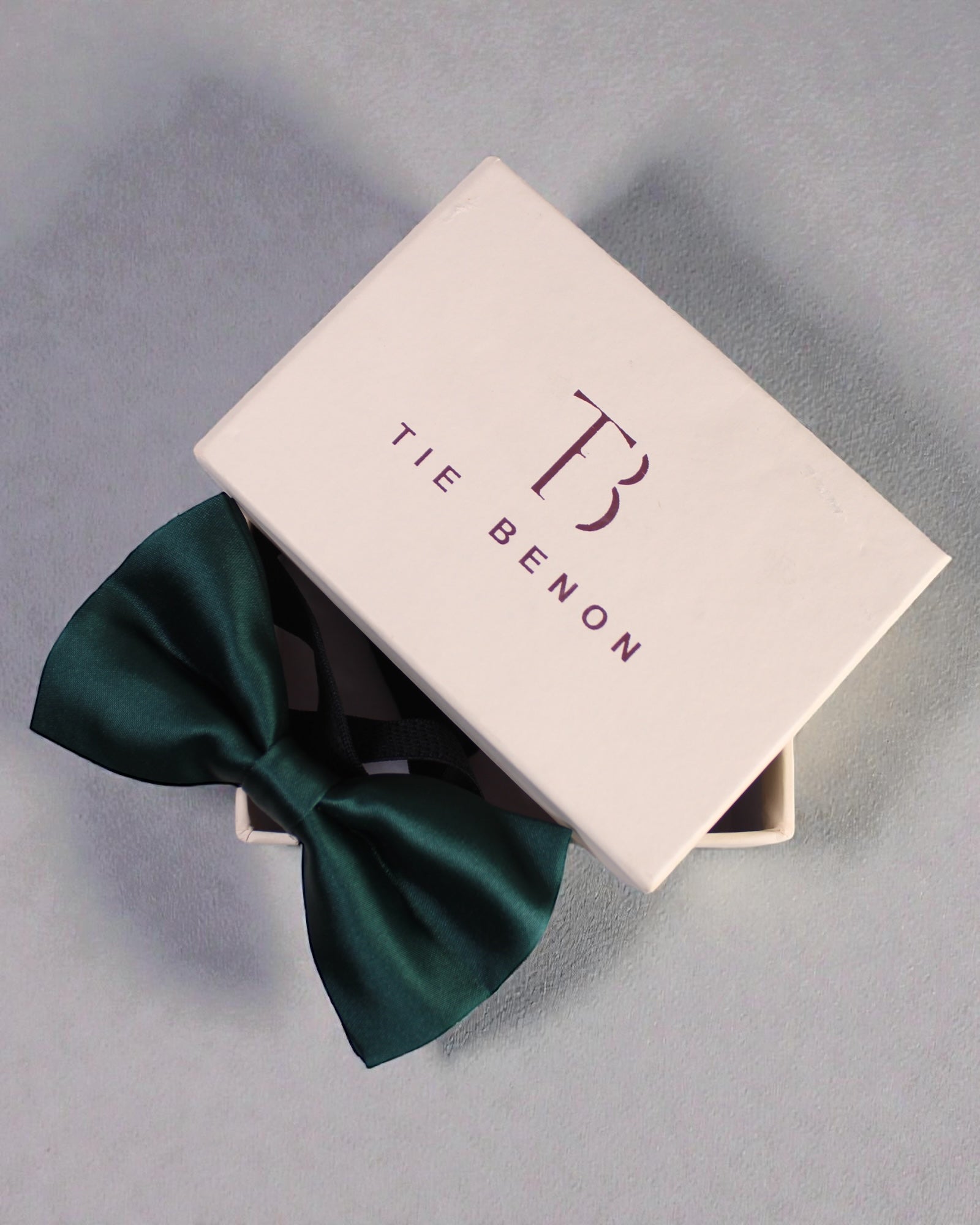 Dark Green Solid Double Layered Bowtie