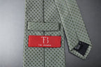 Geometric Olive Green Microsilk Tie