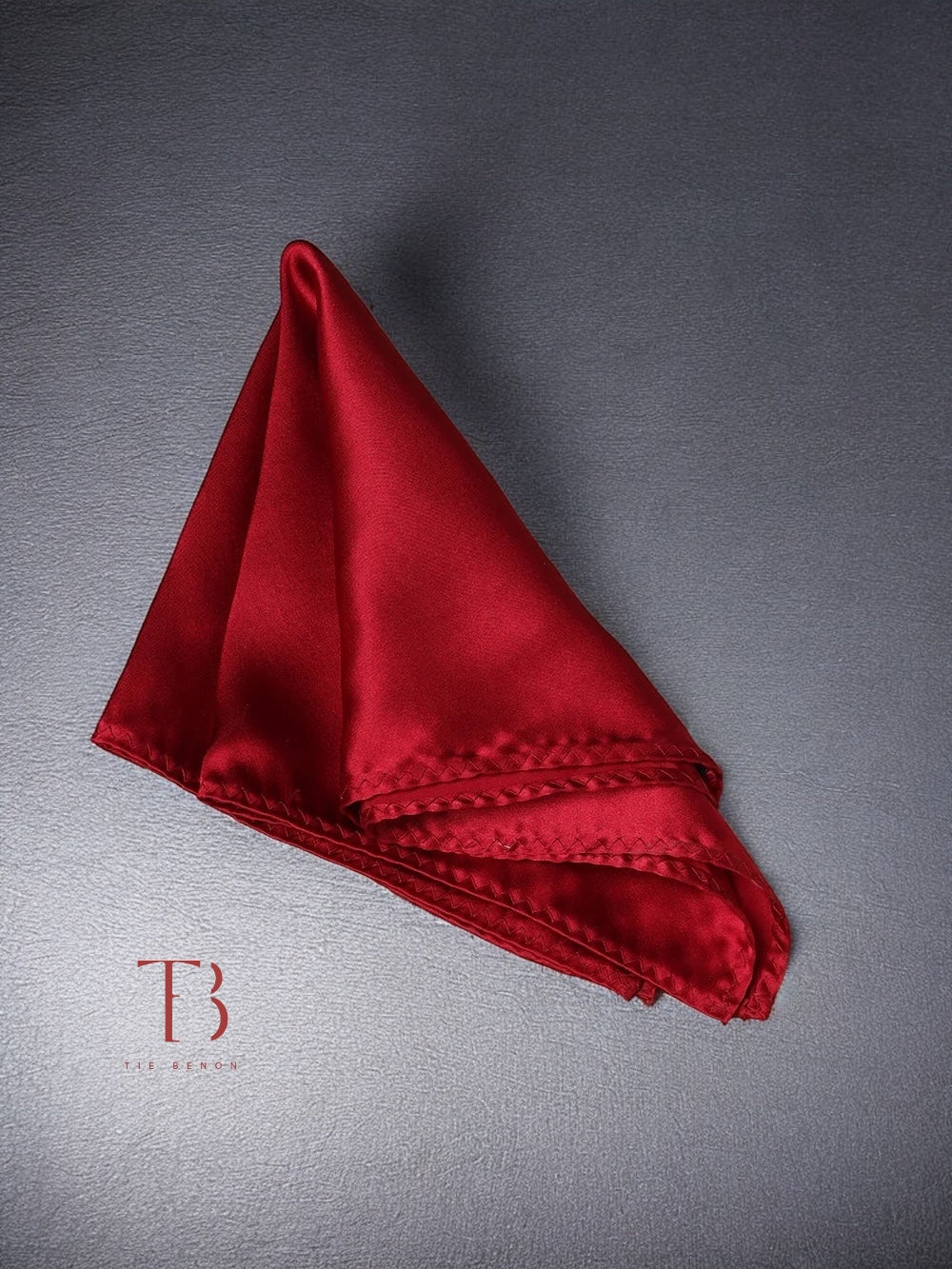 Maroon Solid Pocket Square