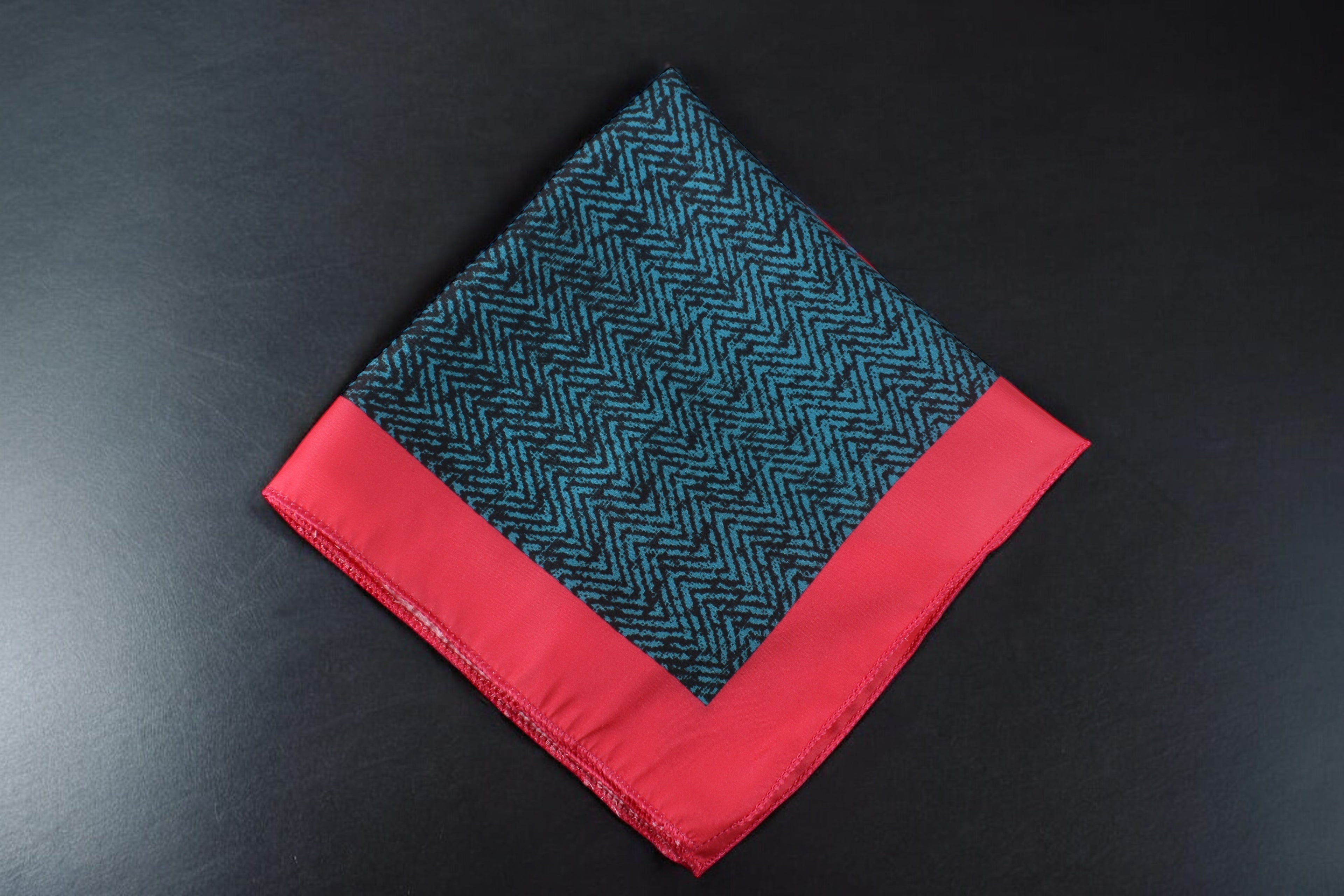 Multi Pattern Print Peach Pocket Square
