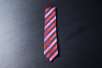 Elegant Red Black Stripes Tie