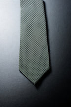 Geometric Olive Green Microsilk Tie