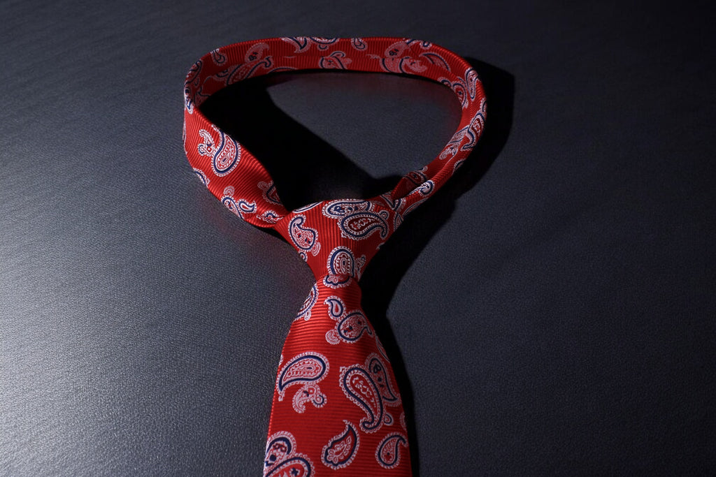 Classic Red & Blue Paisley Tie