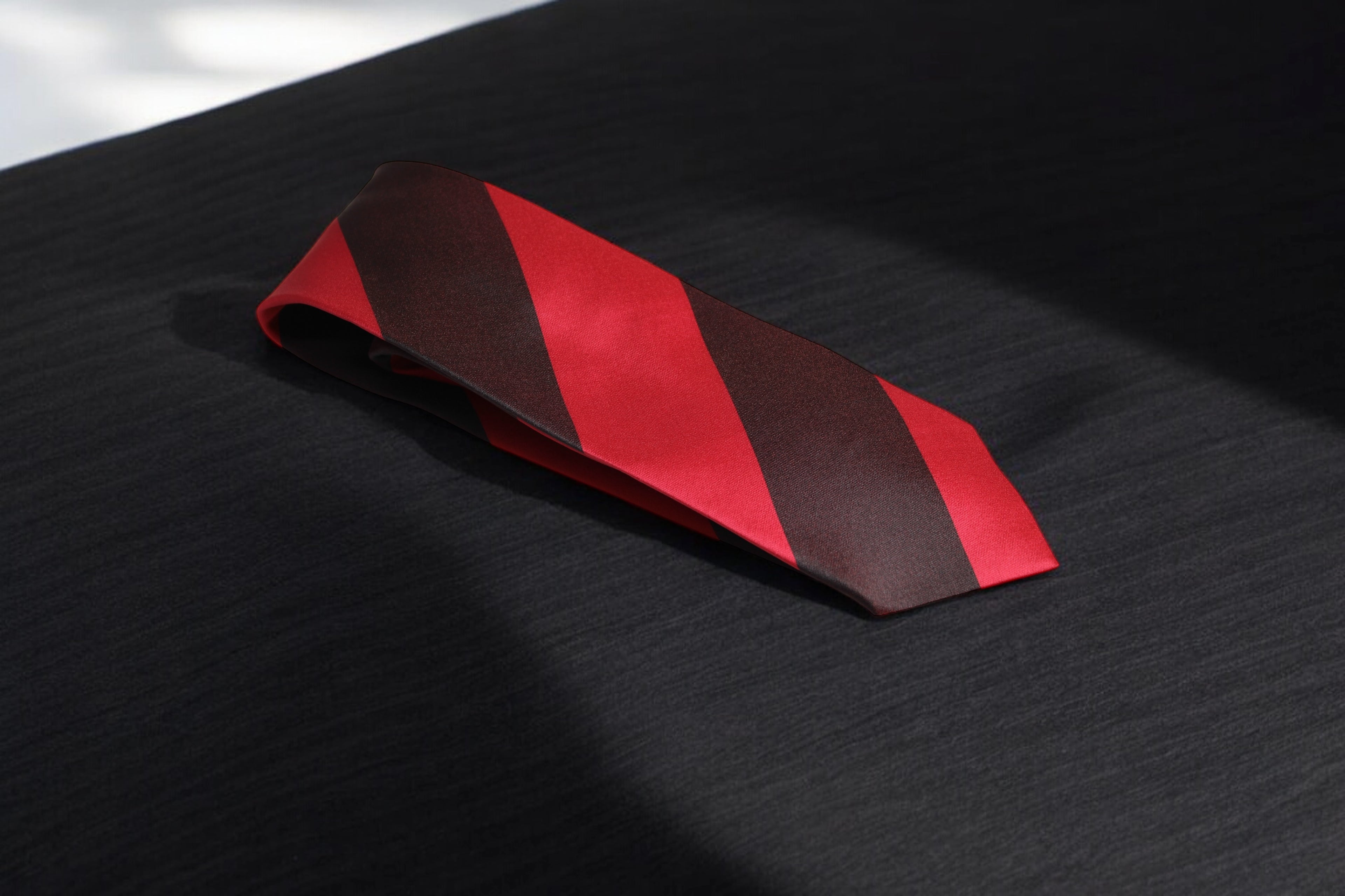 Red Maroon Classic Stripes Tie