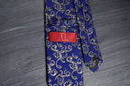Royal Blue & Gold Swirl Tie