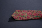 Luxurious Maroon & Gold Paisley Tie