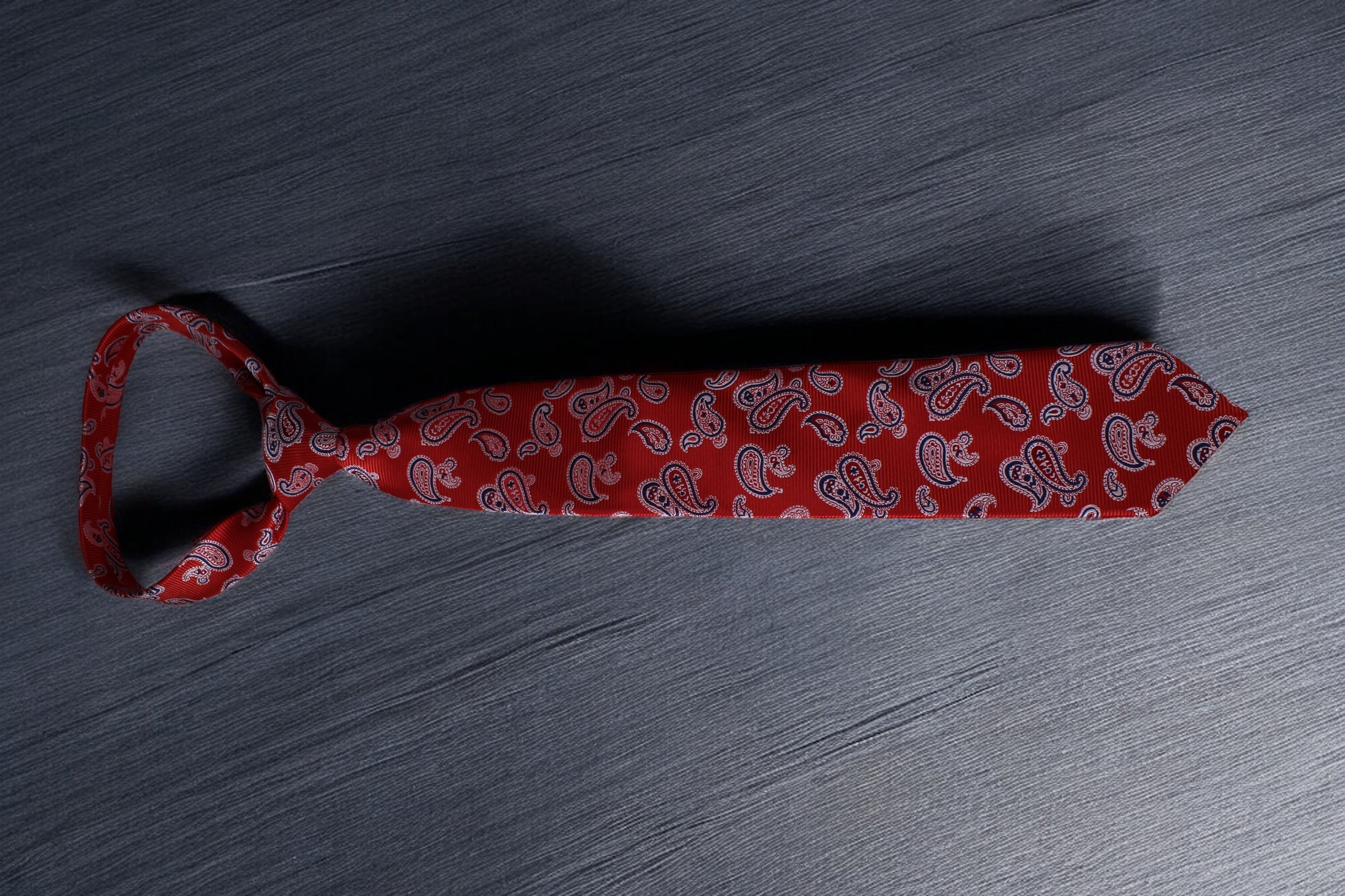 Classic Red & Blue Paisley Tie