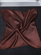Brown Solid Pocket Square