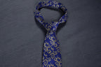 Royal Blue & Gold Swirl Tie