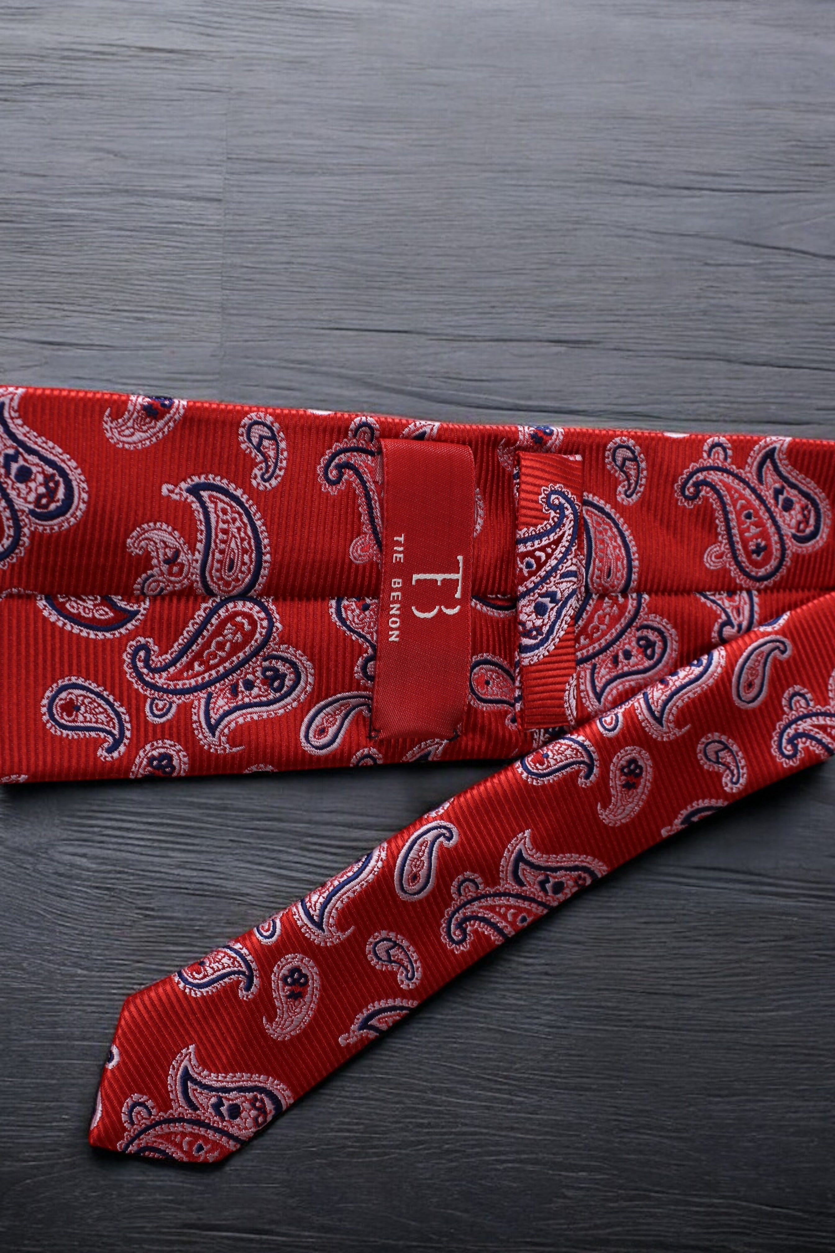 Classic Red & Blue Paisley Tie