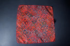 Geometric Red Maze Tie with Pocket Square