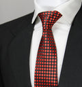 Black & Red Polka Dotted Tie & Pocket Square
